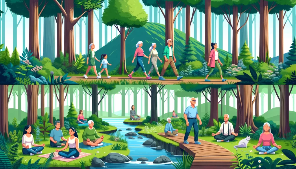 Exploring the Healing Power of Forest-Based Wellness on Middle-Aged Stress