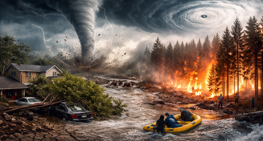 The Impact of Climate Change on Natural Disasters