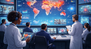 Who monitors disease outbreaks worldwide