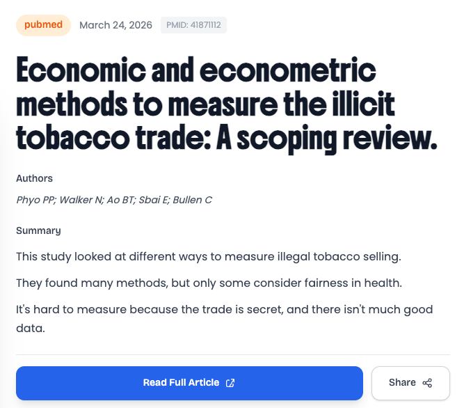 Article summarization screenshot