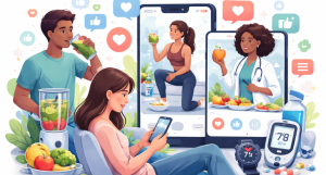 Social media videos influencing health outcomes and behavior changes.