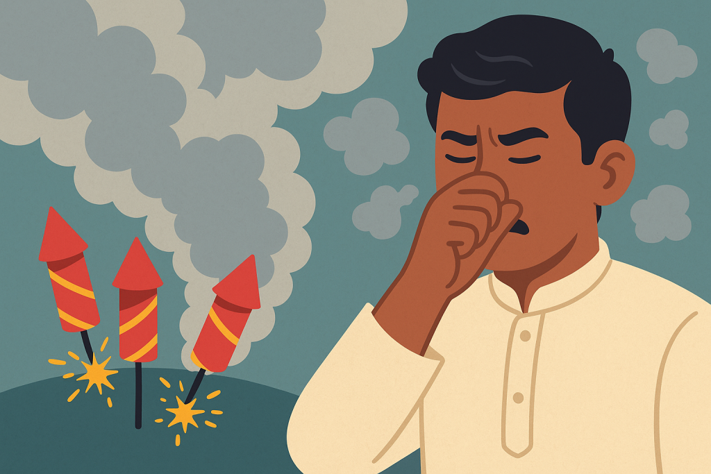Firecracker Pollution Worsens Air Quality in Indo-Gangetic Basin During Diwali