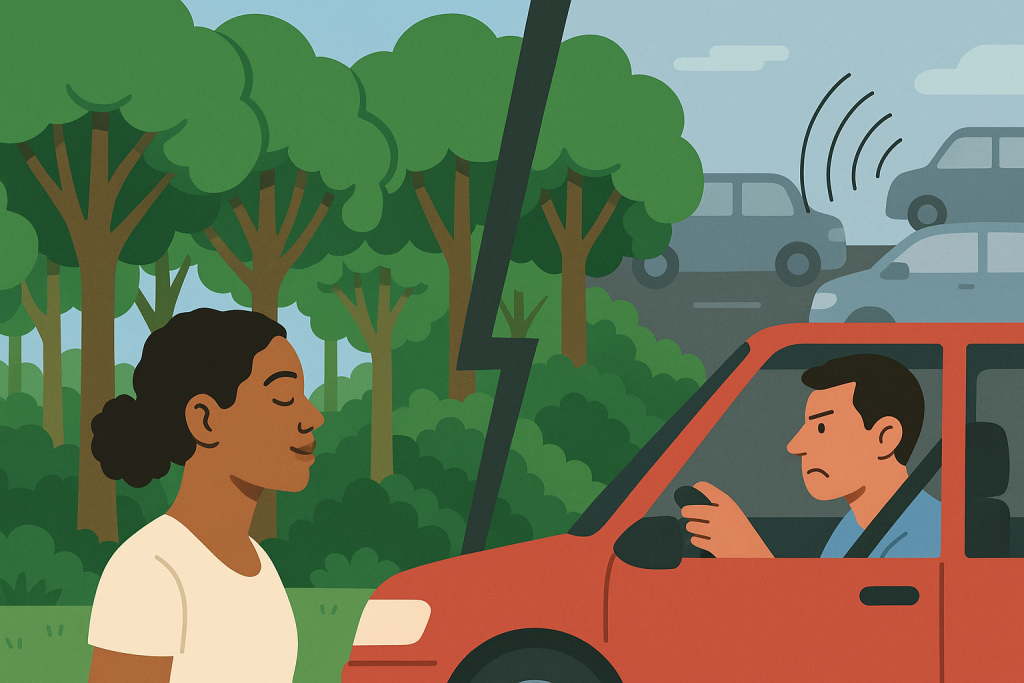 How Forests Can Quiet the Roar of Traffic: The Role of Trees in Reducing Noise Pollution